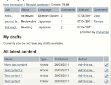 eZ Publish plugin screenshot